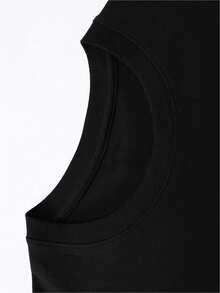 T-shirt sport casual pour hommes - Col rond, lavable en machine - Parfait pour l'ete - nero - Visualizzare 4
