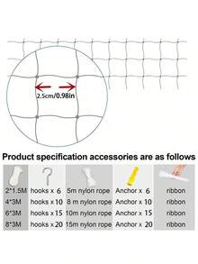 Pet Balcony Window Net, Cat Fence Net, Transparent Nylon Net Pet Fence Net, Suitable For Balcony, Window, Stairs