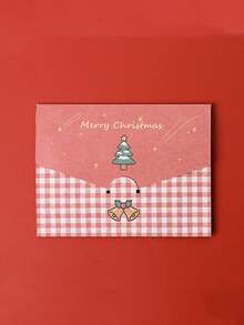 12Pcs Holiday Mini Christmas Card With Envelope - Happy Holiday Card Message Card Depicting Santa Claus, Snowman, Etc. - Perfect For Christmas Parties And New Year Celebrations, Christmas Card, Birthday Wishes Envelope - Multicolor - View 11