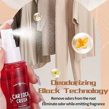 1 Spray parfumat brazilian, deodorant pentru țesături, spray împrospătant și opțiuni de parfum - odorizant de cameră pentru interior/exterior, spray parfumat multistrat pentru sporirea fericirii, spray împrospătant natural de lungă durată, Release Elegance Rio De Janeiro Caramel brazilian Vanilie, Nuci, Fistic. Fructul dragonului. Iasomie. Trandafir. Potrivit pentru întâlniri, petreceri, vacanțe, familii, hoteluri și birouri.