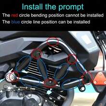 2 Stück universelle Motorschutzblöcke mit reflektierender Antikollisions-Funktion, mehrere Dichtungen, für verschiedene Rohrdurchmesser einstellbar, geeignet für alle Modelle, Stoßschutzvorrichtungen mit hochreflektierendem Design für verbesserte Nachtsichtbarkeit, erhöhte Stoßabsorption, Stoßschutzleisten für Motorräder, Roller, Fahrräder, ATVs, für Pendeln, Landstraßen, Offroad-Abenteuer, Stadtverkehr, Regen, Herbst, Winter, als Geschenk, Weihnachtsstrumpfstopfer, Motorrad-Zubehör, einfache Montage ohne Werkzeug, breite Kompatibilität