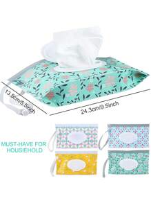 1/4 Pack tragbarer Feuchttücher-Spender, nachfüllbarer Feuchttüchen-Halter, Baby-Feuchttücher-Behälter, wiederverwendbare Reise-Feuchttücher-Tasche, Weihnachts-, Halloween- und Thanksgiving-Geschenk