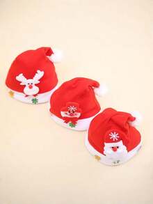 1pc New Fashion Christmas Decoration, High-End Christmas Plush Hat, Adult Christmas Hat For Party Costume