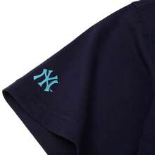 MLB Unisex Sommer Kursiv Oversized Passform T-Shirts, bequeme lässige leichte Sportbekleidung Oberteile, Kurzarm T-Shirt