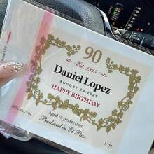 1/3/5pcs Customized Cognac Wine Label/21st Birthday Gift/30th Birthday Gift (For Men)/Printable Cognac Wine Label/Customized Birthday Label/Personalized Wine Label, Holiday Calendar - Normal - View 8