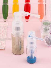 1件装粉末喷雾瓶旅行塑料喷雾瓶便携式可填充指甲闪粉厨房胡椒喷雾瓶音乐球粉末喷雾转移瓶 - 彩色 - 查看 5