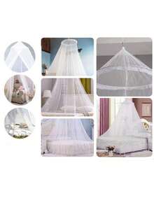 Ceiling Mosquito Net - For Double Or Single Bed - Decoration And Elegance - PRIMICIAS QIU - 白色 - 查看 3