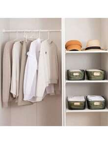 1pc Storage Basket Lipstick Mask Skin Care Products Acrylic Organizer Sundry End Table Snacks Cosmetics Desktop Storage Box,For Holiday Beach, Bathroom Collection, Bedroom Collection, Large Capacity - Multicolor - View 6