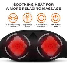 HanTai Neck Massager Back Massage With Heat,Shoulder Massager For Neck,Back,Shoulder,Foot And Leg Muscle Relax,Electric Deep Tissue 3D Kneading Massager,For Women Men Mom Dad - US A Type Plug(110-127V) - View 3