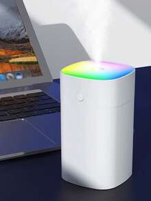 New Compact Colorful Mist Humidifier, USB Powered Quiet Operation, Integrated Aroma Diffuser, Suitable For Home Desktop And Car, Effectively Humidifies And Purifies Air, Compact And Portable Design