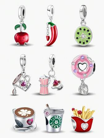 1 件时尚月亮猫系列串珠适合女士手链手镯 DIY 珠宝制作和日常服装搭配珠宝装饰适合女孩