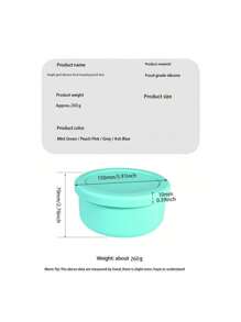 1 Piece Silicone Microwave Safe Three Compartment Bento Box, Square Divided Microwave Lunch Box, Portable And Handheld Leak-Proof Food Container, Suitable For Student Back To School, Work, College, Kitchen Storage And Storage, Kitchen Accessories - Multicolor - View 9