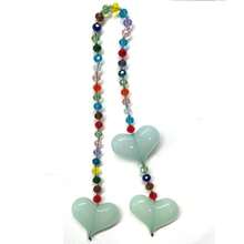 1 Pc Colorful Beaded Bag Chain Fashionable Girl Jelly Heart Shaped Hanging Chain Bag Decoration - Màu xanh nhạt - Xem 4