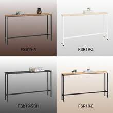 SoBuy Vintage Console Table Metal Hallway Table Decorative Table Sideboard Side Table W X H X D Approx. 120 X 65 X 20 Cm Natural & Black FSB19-E - Black - View 5