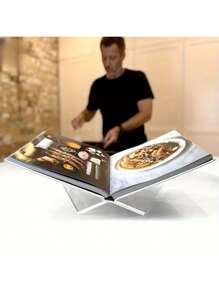 亚克力X型书本阅读架书立底座书架桌面书籍相册杂志展示架X型书立阅读托盘架 - 彩色 - 查看 4