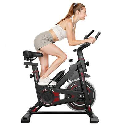 GartistGo Stationary Exercise Bike With 8KG Or 10KG Flywheel, Adjustable Seat & Handlebar, LCD Monitor, And Silent Belt Drive
