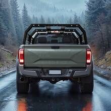 Overland Truck Bed Rack, 49.2-67.9 In Width, Adjustable Overland Bed Cargo Rack With Sidebar, 900 Lbs Static Capacity, Heavy Duty Steel, For Mid-Size Trucks, Compatible With Tacoma/Gladiator JT - 49.2-67.9 Inches - View 9