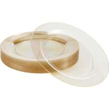 20pcs High-Quality Plates - Modern Urban Starry Sky Round Plates, Dinner Plates, Wedding Dessert & Appetizer Plates, Fancy Plates Suitable For Weddings, Parties, Restaurants, Gatherings - Flash Gold - View 1