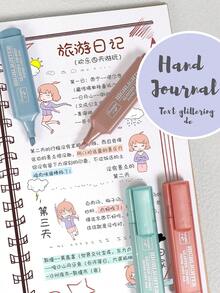 8 Colores Resaltador Metálico Brillante, Bolígrafo con Punta Angulada para Dibujar, Marcador a Base de Agua para Dibujar, Garabatear, Diarios, Marcar Llaves - resaltador metálico - Ver 6