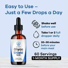 Glyco Shield Drops | Official GlycoShield Pro Blood Formula Support Supplement | Maximum Strength | 1 Bottle (1-Month Supply) - 1 包 - 查看 2