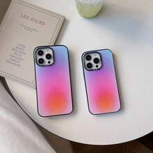 Premium Color Cloud Phone Case For IPhone 16 Pro Max 15 Pro 14 Plus 13 12 11 X, Cute Soft Slim TPU Shockproof Protective Phone Case - trái cam - Xem 4