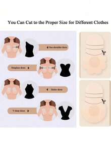 10/20 pièces Pétales de sein jetables - Coussinets de soutien-gorge de levage, pétales de sein respirants et minces en non-tissé pour soulever et prévenir l'affaissement, conçus pour le confort et la confiance des femmes, vêtements et accessoires intimes