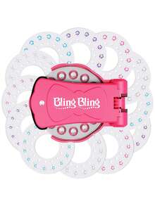 Hair Bedazzler Kit With Rhinestones, Glam Collection Hair Gems For Girls,Come With Glam Styling Tool And 180/75 Gems - Load, Click, Bling! Hair, Fashion, Anything! Valentine's Day - Multicolor - View 3