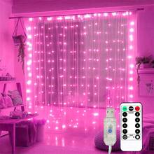 USB Powered Fairy Curtain Light -8 Remote Control Modes, Suitable For Bedroom, Interior Decoration, Wedding, Christmas And Party Seasonal Decoration Home Decor Christmas Decorations Room Decor Winter