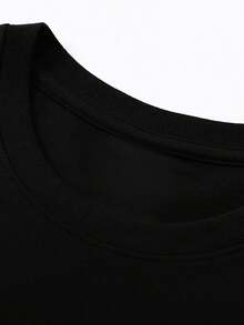 ABACROMBIE INK Men's Dead Space Graphic-Shirt - Black Sci-Fi Armor Print Casual Tee, Regular Fit Round Neck, Washable All-Season Shirt Adults, Adult Clothing, Detailed Print Quality, Everyday Tee, Gamer Apparel, Soft Fabric, Unisex Apparel, Streetwear Style - 黑色 - 查看 6