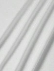 Camiseta de mujer blanca 100% algodón con elegante estampado de mujer noble, camiseta casual y cómoda de manga corta con cuello redondo, ropa de primavera y verano, adecuada para cualquier ocasión, color sólido, casual, uso diario. - Blanco - Ver 2