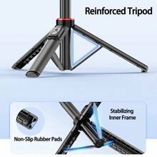 Lenovo H1V Premium Conference Stand 1.3m Retractable Aluminum Tripod Professional Video Conferencing Support Stable Anti-Shake Design Compatible With Various Cameras - Black - View 4