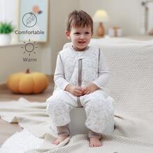 Pure Cotton Split-Leg Sleeping Bag - Autumn And Winter Style: Let Your Baby Sleep In Softness During Cold Nights - Cat - View 3