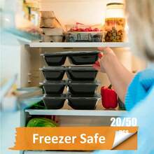 20 Sets Of Disposable Food Storage Containers, Including 20 Sets Of Packing Boxes, Microwave Disposable Lunch Boxes And Bento Boxes, 2 Sets With LIDS And Compartments, Convenient To Carry, Suitable For Office, Party And Cam - Nhiều màu - Xem 2