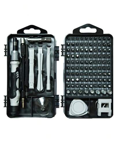 1-delige precisieschroevendraaierset, professionele kwaliteit 115 in 1 magnetische reparatieset voor elektronica, computers, laptops, gameconsoles, horloges, brillen, modding en doe-het-zelfprojecten