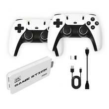 WEDO Controle Retrô de Jogos - Console de Jogos Retrô com mais de 40.000 Jogos Clássicos, 9 Emuladores, Armazenamento de 128GB/64GB, Plug & Play Saída 4K, Inclui 2 Controladores Sem Fio 2.4GHz