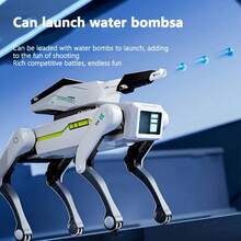 升级版特技机器狗 - App控制,AI语音激活,18种技能(功夫、舞蹈、游泳),USB充电,无线遥控,完美的节日礼物和奖品,节日礼物机器人 | 时尚未来设计 | 高科技产品,智能机器狗玩具,无线App控制,超长遥控距离82英尺 - AI智慧機器狗 - 查看 6