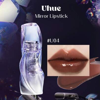Uhue Son bóng dưỡng ẩm 3ml/0.1fl Oz U04, dưỡng ẩm, bóng mượt, tự nhiên, tạo cảm giác thoải mái, dễ thoa, tiện lợi mang theo, tạo lớp màng bóng, lâu trôi, 12 màu sắc, món quà tuyệt vời.