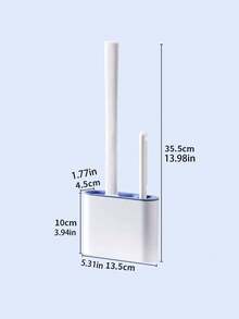 1 Set Wall-Mounted Toilet Brush, 2-In-1 Luxury Toilet Cleaning Brush And Holder, Bathroom Cleaning Tool, Bathroom Accessory