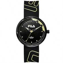 FILA Fila Quartz Watch For Men Women Silicone Strap Plastic Mirror 30M Water Res