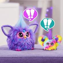 Hasbro Furby Furblets Ray-Vee Mini Friend, 45+ Sounds, Electronica Music & Furbish Phrases, Electronic Plush Toys, Rainbow, Back To School Gifts, Ages 6+