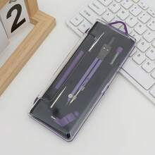 1 قطعة، طقم 6 قطع بوصلة ملونة، بوصلة من سبيكة الألومنيوم الملونة للطلاب للرسم والتصميم والتخطيط، طقم 3 قطع