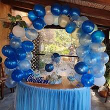 1 Set White Table Balloon Arch Kit,Balloon Arch Stand Frame For Different Table Sizes For Halloween, Christmas, New Year Birthday Graduation Wedding And Party Decoraitons