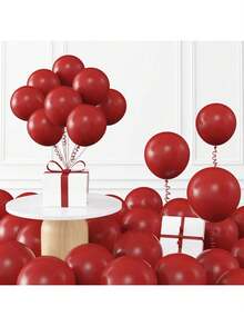 Bộ 116 bóng bay cao su màu đỏ, thích hợp cho đám cưới, sinh nhật, tiệc chia tay cuộc sống độc thân, kỷ niệm, tốt nghiệp, lễ hội hóa trang, lễ rửa tội, tiệc hồ bơi, tiệc chủ đề mùa hè, trang trí phòng khách, trang trí phông nền tiệc - Đỏ - Xem 2