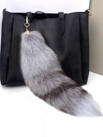 1pc Fox Tail Design Keychain For Everyday Use Car Accessories Bag Charm School Cute Goth Y2k Christmas Gift Ideas Bag Accessories Lanyards With Id Holder Car Accessories Bag Charms