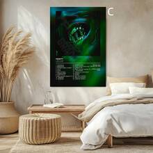 1 pieza Póster de álbum de música rap y pop sin marco, estética Pnl Plk ERRR, impresión en lienzo de arte de pared de hip hop y rock para decoración del hogar u oficina, arte de pared vintage sin marco