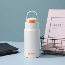 Large Capacity Straw Insulated Water Bottle, High-Quality Stainless Steel Vacuum Flask, Suitable For Sports, Outdoor, Car Use, Portable For Men & Women