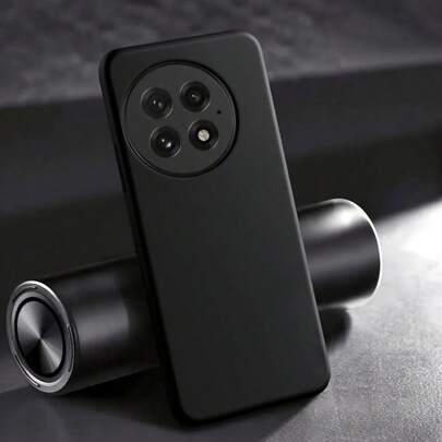 1pc Matte Black Phone Case, Compatible With International/Overseas Version , Moto Phones, Minimalist Solid Color TPU Protective Phone Case (Military-Grade Shock-Resistant), Lightweight Phone Cover