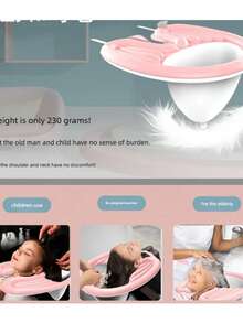 3pcs Home Use Foldable Shampoo Basin For Easy Hair Washing, Convenient For Travel And Storage,Hair Tools,Hair Products And Accessories For Barber Salon Beauty Travel Essentials,Back To School,Travel Holiday Essentials,Hair Accessories For Women. - Multicolor - View 4