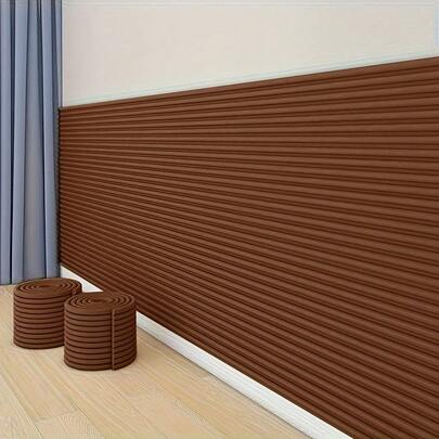 1 件装升级版护角条 - 加厚自粘护角，78.77 英寸 x 3.94 英寸，可移除软边保护条，现代简约条纹设计，适用于客厅、餐桌、床头柜、走廊、墙角等 DIY 装饰