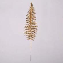 12 Peças Folha de Ouro Artificial Decoração de Casa e Casamento DIY Planta Artificial Decoração de Natal